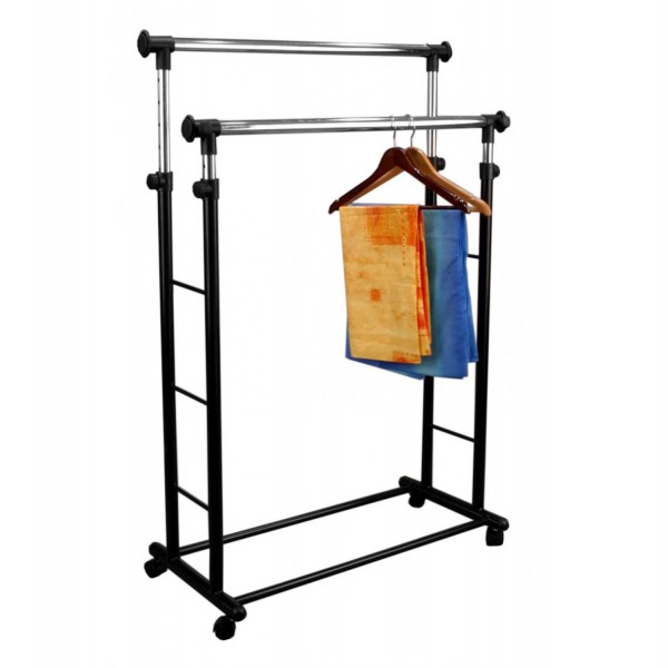 Cuier dublu garderoba haine Hmax:200cm